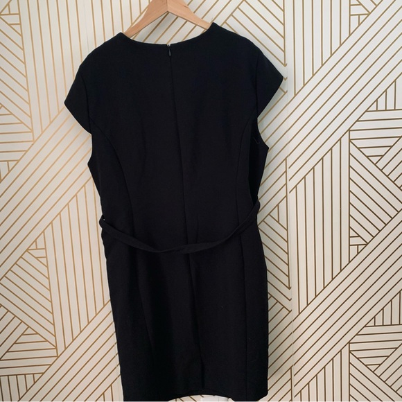 H&M belted scoop neck cap sleeve sheath dress XXL - Picture 8 of 10